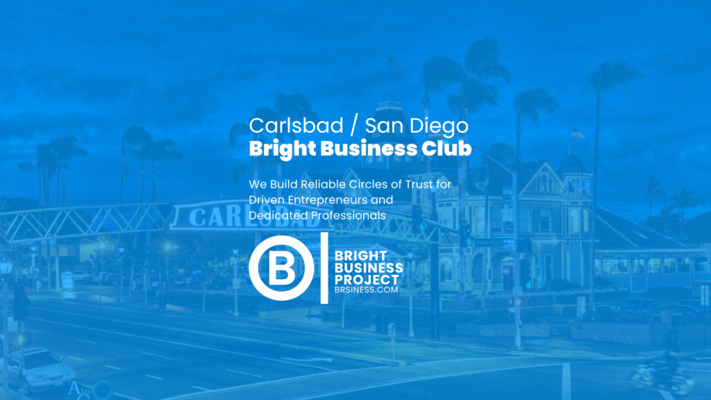 Carlsbad Bright Business Club is a monthly meeting designed for local entrepreneurs and business experts to connect, learn, and grow together.